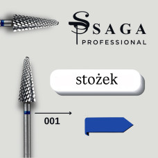 SAGA Frez z węglika spiekanego Stożek niebieski 001