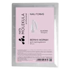 Molekula Upper Dual Nail Forms Almond 120pcs