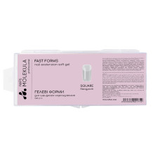 Molekula Professional Tipsy żelowe Square, 240 szt.