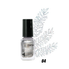 Molekula Professional Lakier do stampingu 04 - srebrny, 6 ml