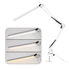 Lampa kosmetyczna 12W biurkowa biała MT-328