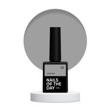 NAILSOFTHEDAY Color base 02 - jasno-szara baza hybrydowa, 10 ml