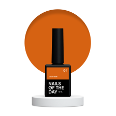 NAILSOFTHEDAY Сolor base 04 - marchewkowopomarańczowa baza do paznokci, 10 ml