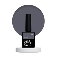 NAILSOFTHEDAY Сolor base 07 - grafitowo-szara baza do paznokci, 10 ml