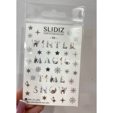 Наклейки на воду SLIDIZ 114 (фольга)