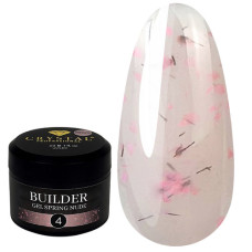Builder Gel Spring Nude №4 Crystal Professional HEMA & TPO Free 15ml
