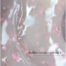 Builder Gel Spring Nude №5 Crystal Professional HEMA & TPO Free 15ml
