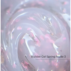 Builder Gel Spring Nude №3 Crystal Professional HEMA & TPO Free 15ml