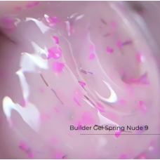 Builder Gel Spring Nude №9 Crystal Professional HEMA & TPO Free 15ml