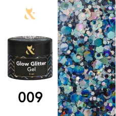 F.O.X Glow Glitter Gel 009 , 5 ml 