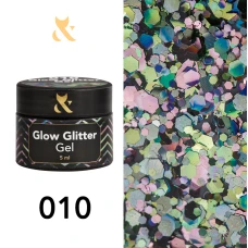F.O.X Glow Glitter Gel 010, 5 ml 